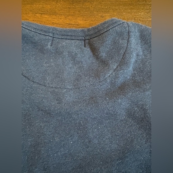 Maison Labiche Charonne The Dude LS Crew Sweatshirt Men’s Medium Navy Blue - Picture 7 of 12